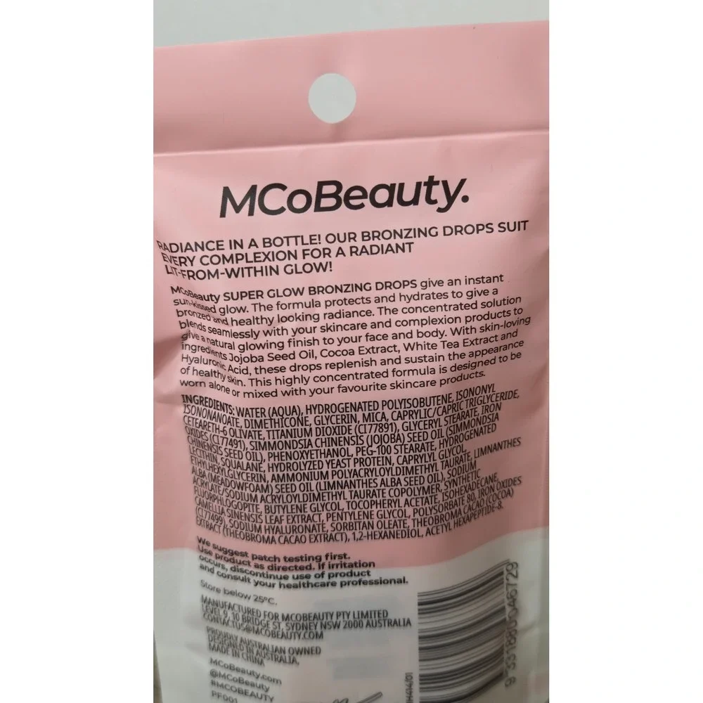 MCoBeauty Mini Super Glow Bronzing Drops Bronze 15ml Lot of 3 Multitasking Serum